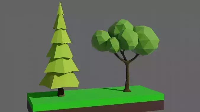 Low Poly Trees