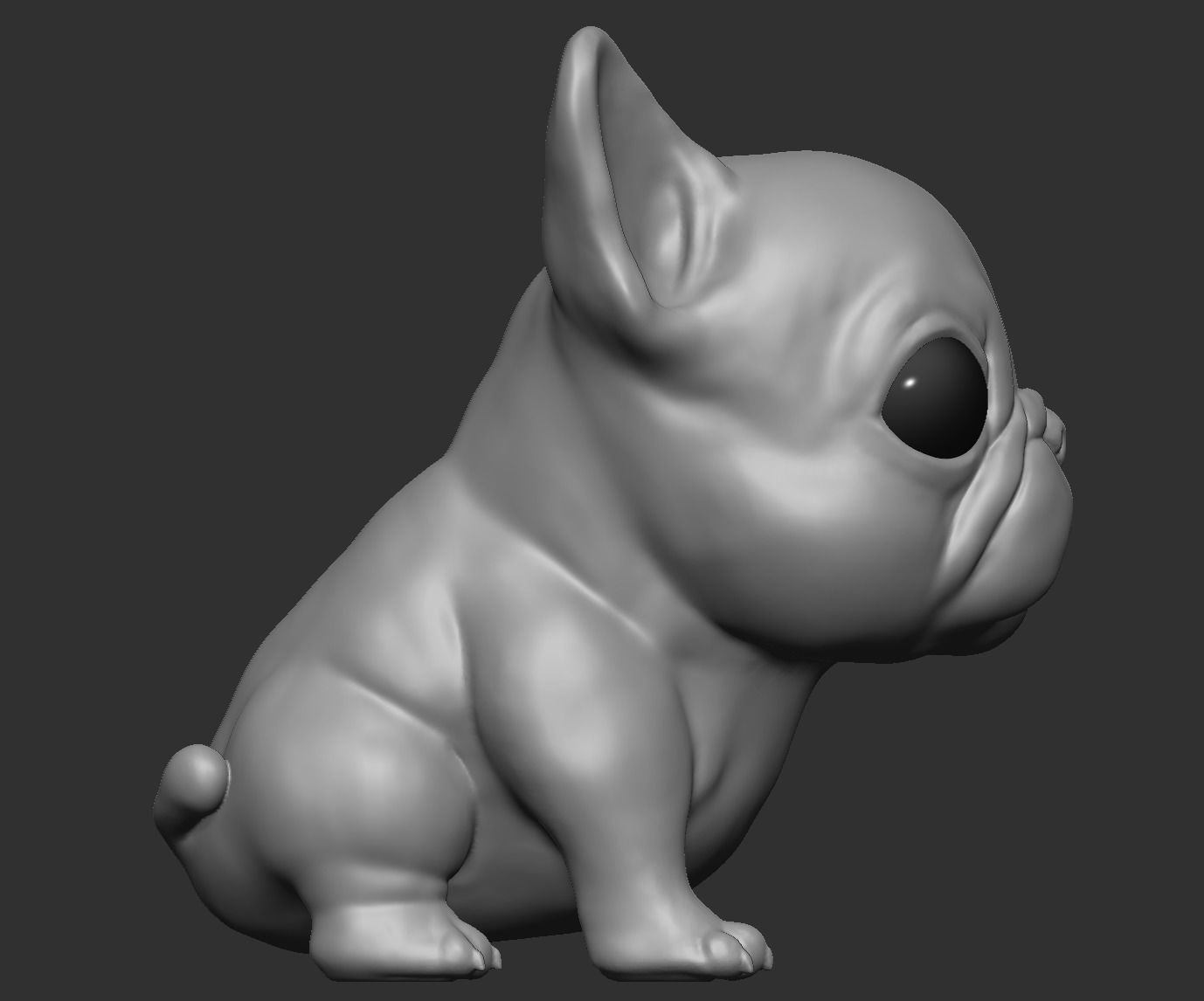French Bulldog Cute Puppy 3D print model_3