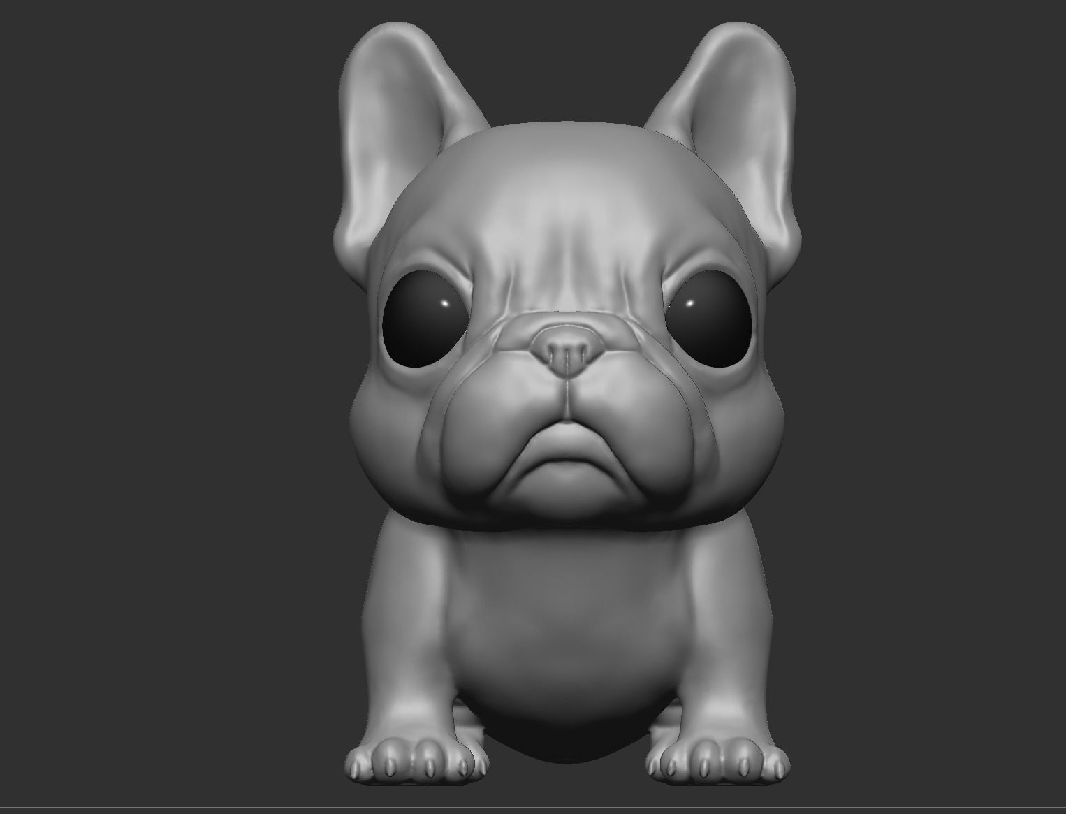 French Bulldog Cute Puppy 3D print model_2