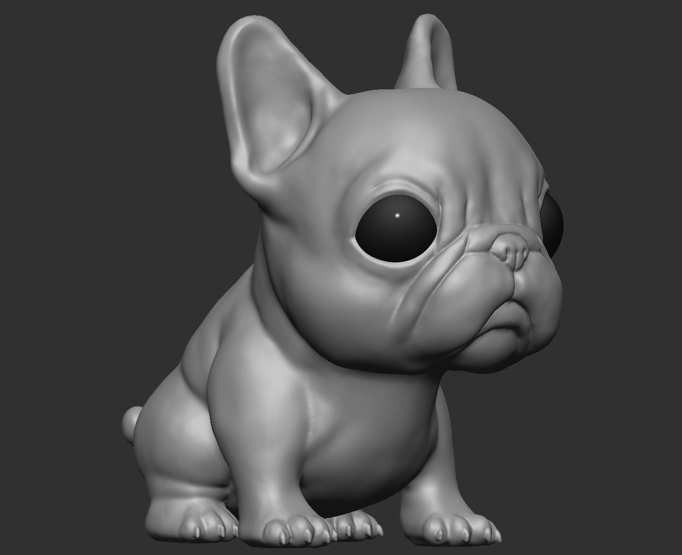 French Bulldog Cute Puppy 3D print model_1