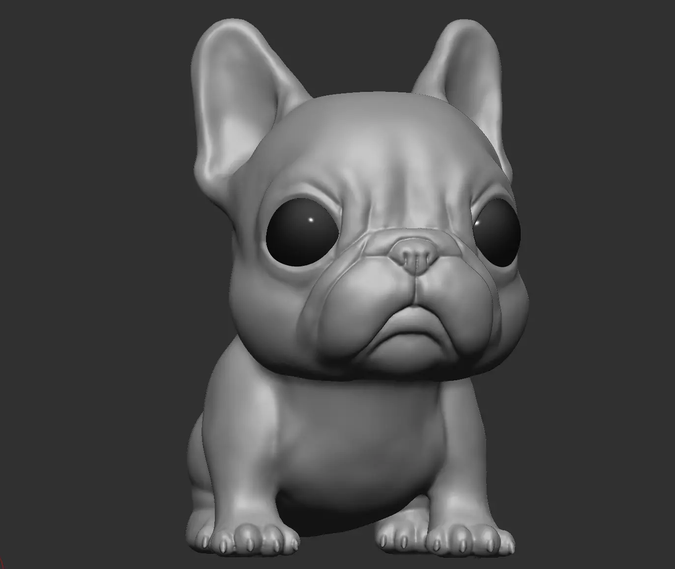 French Bulldog Cute Puppy 3D print model_0