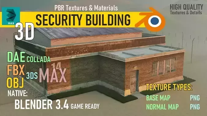 Project IGI Security Building 3D model