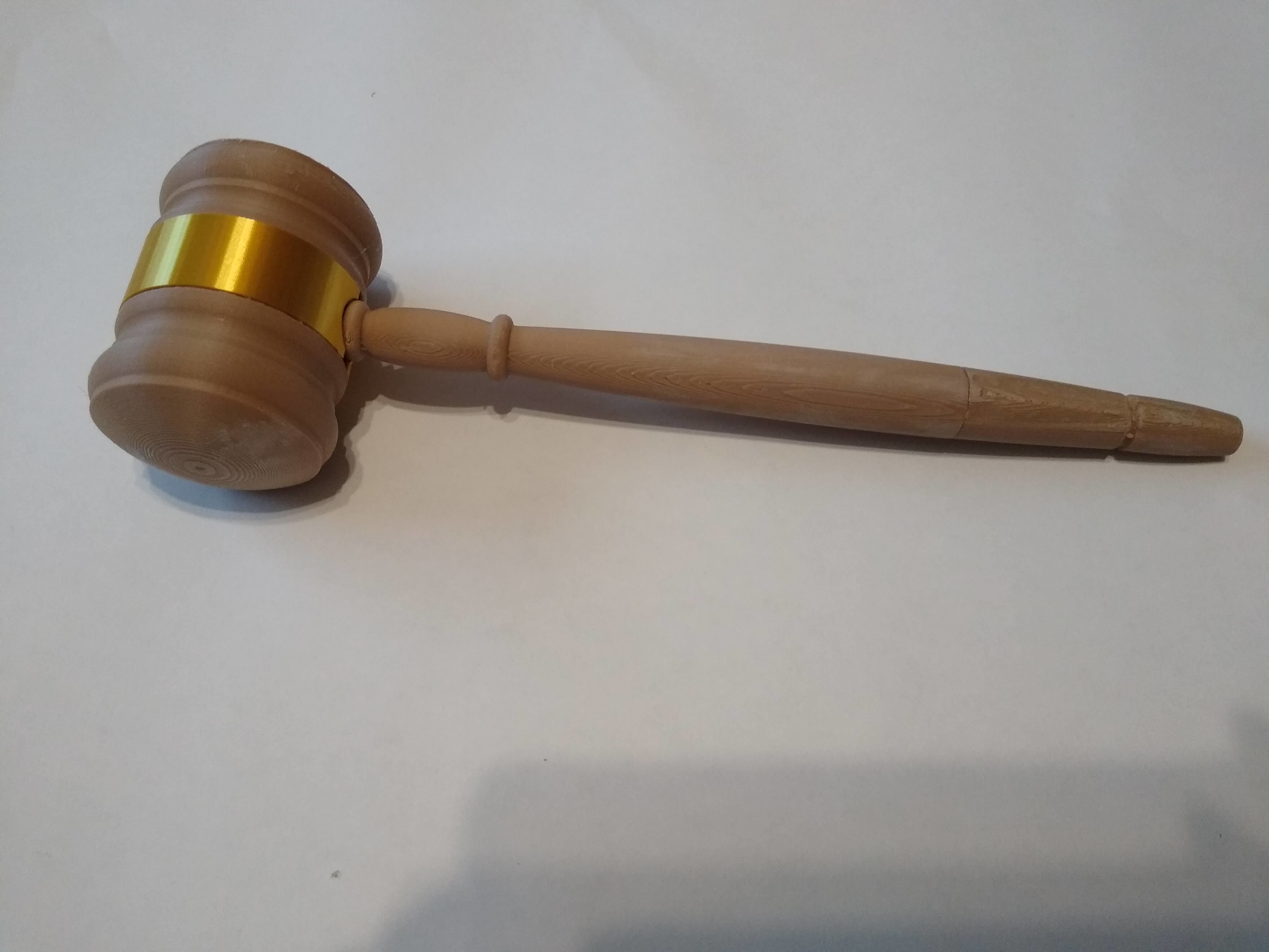 Gavel 3D print model_9