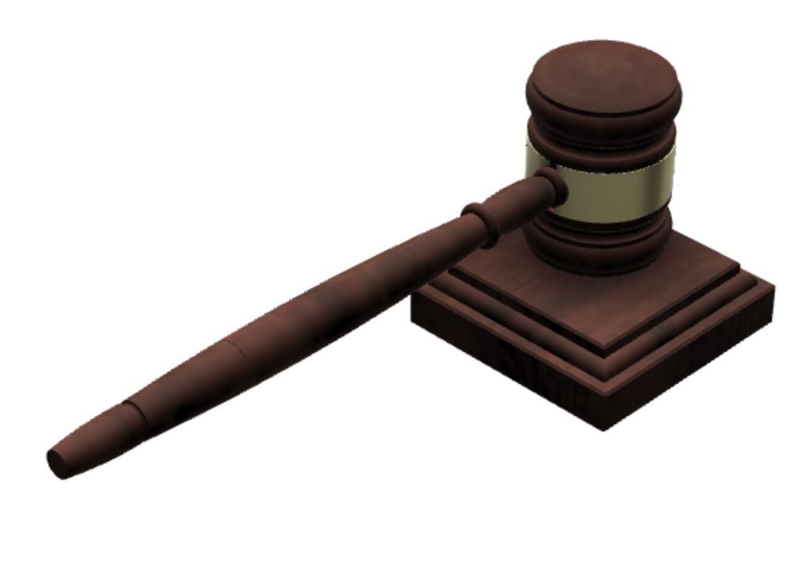 Gavel 3D print model_14