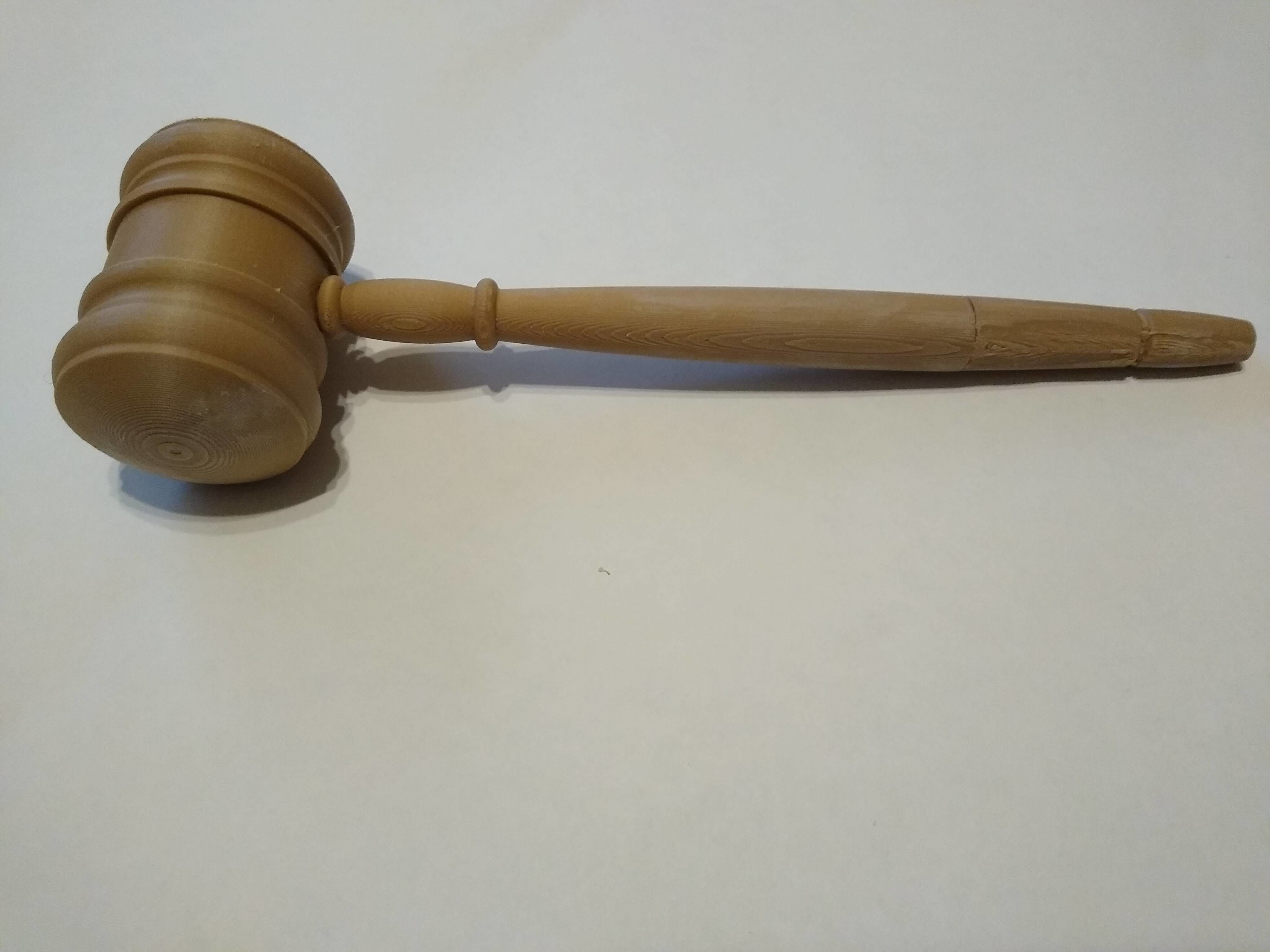 Gavel 3D print model_7