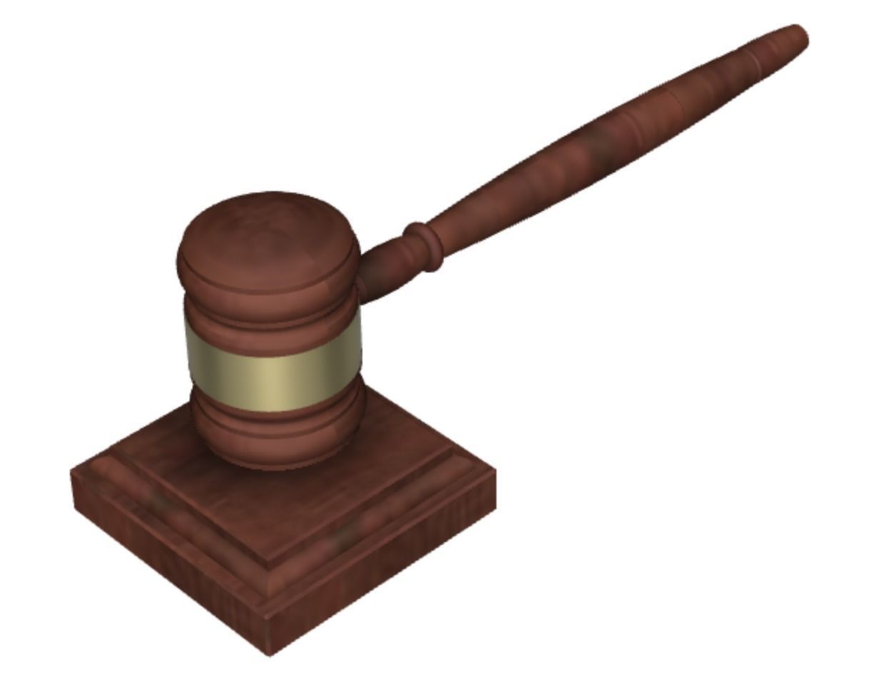 Gavel 3D print model_13