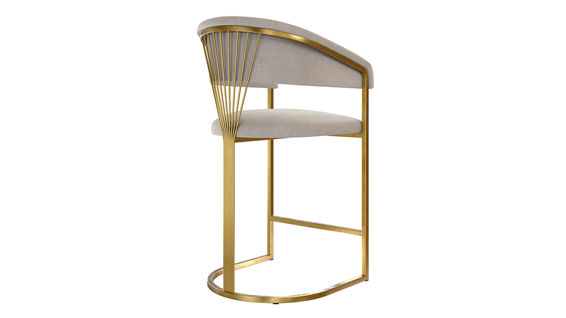 Bar stool HORDIA 3D model_3