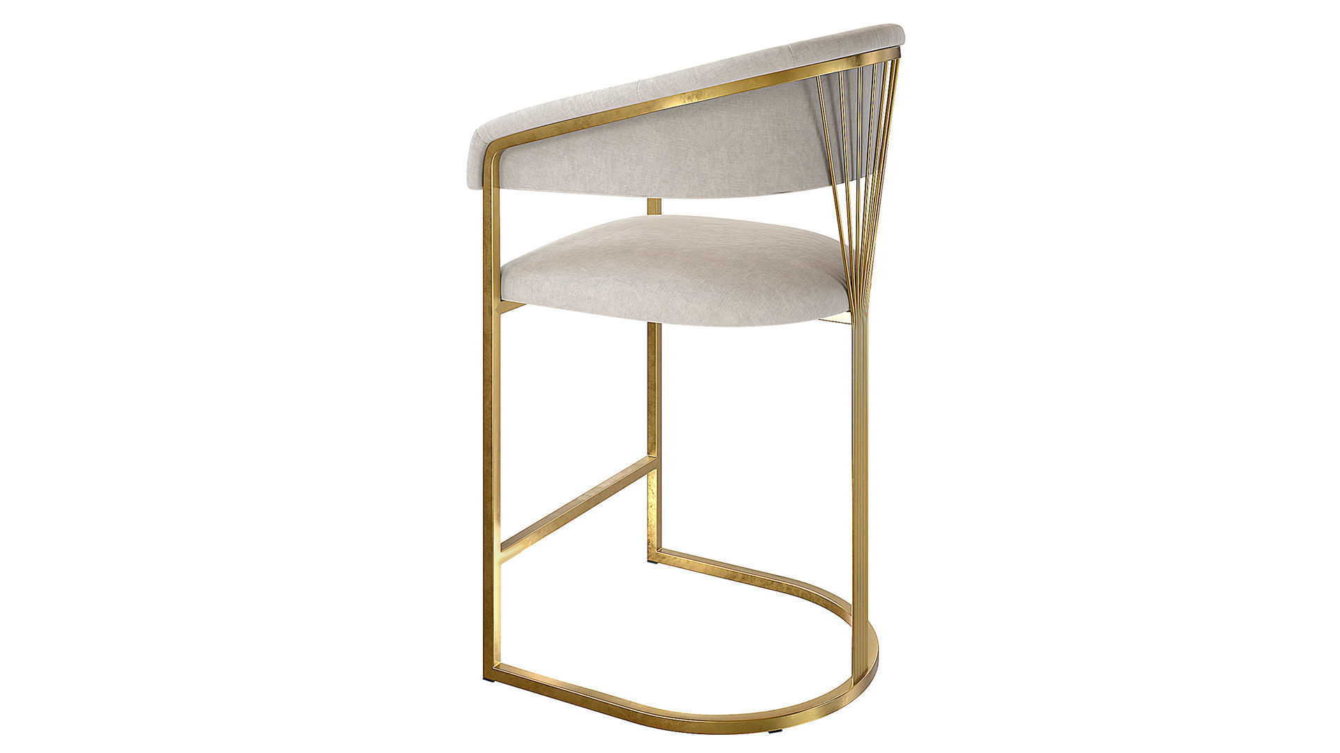 Bar stool HORDIA 3D model_4