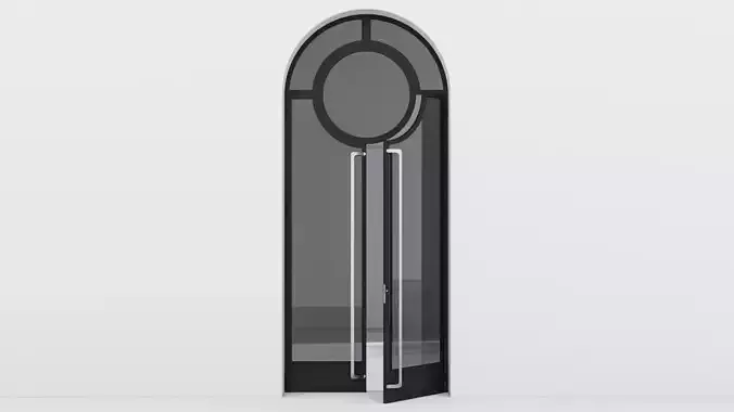 Aluminium door 334 3D model