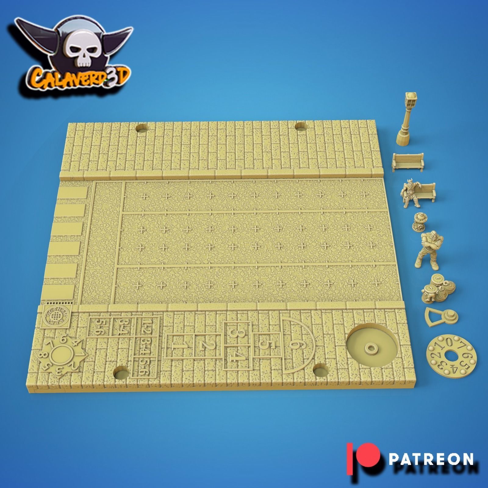 Street bowl BB7 field 15mm 3D print model_1
