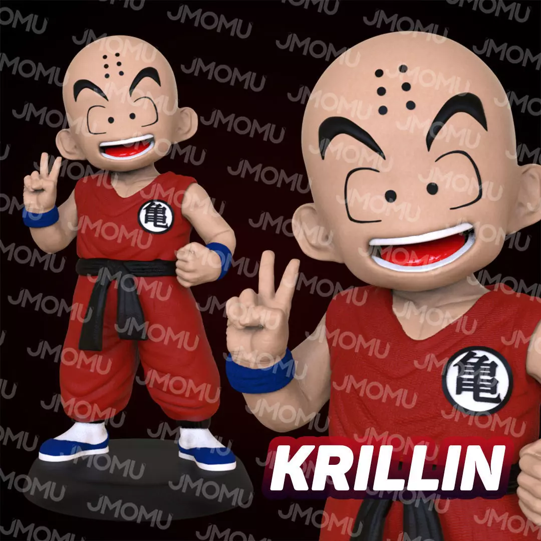 Krillin Figure 3D print model_0