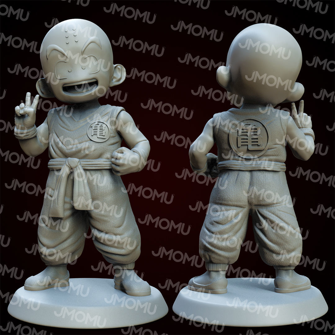 Krillin Figure 3D print model_1