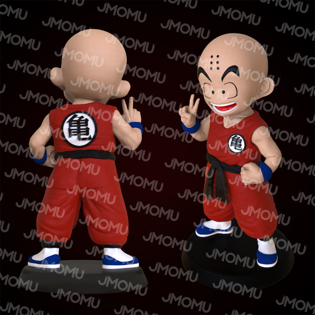 Krillin Figure 3D print model_3