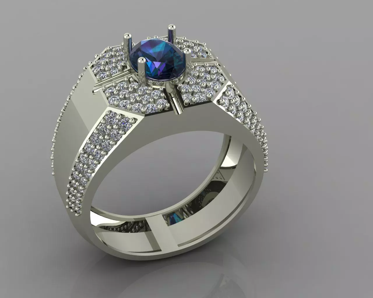  jewelry ring for men 3D print model_0