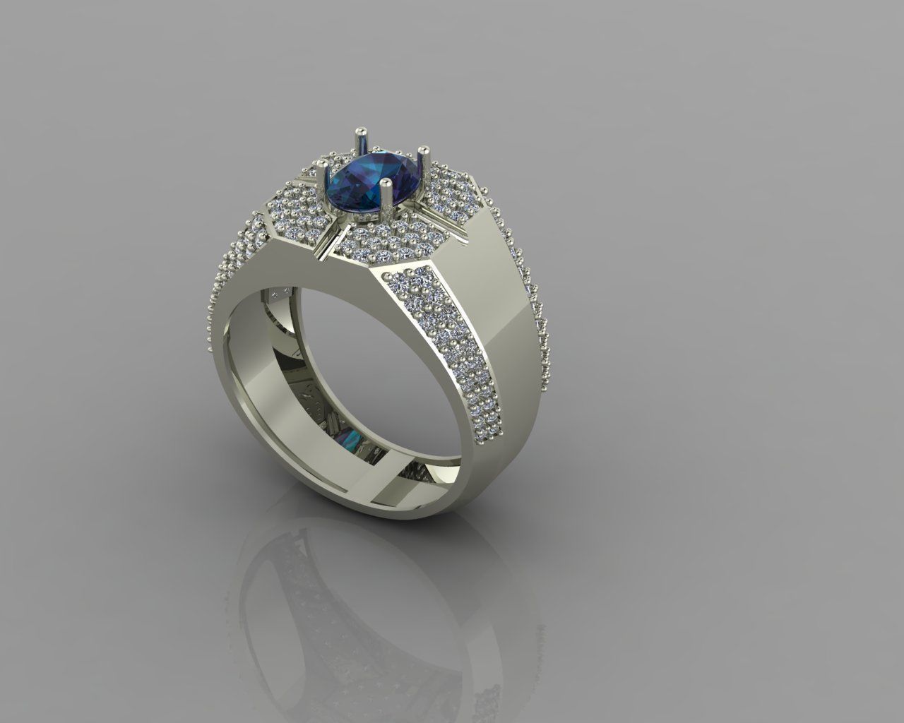  jewelry ring for men 3D print model_2