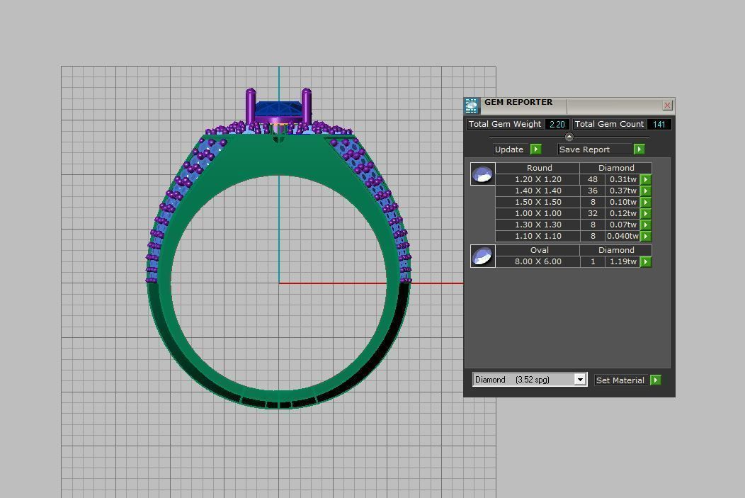  jewelry ring for men 3D print model_11