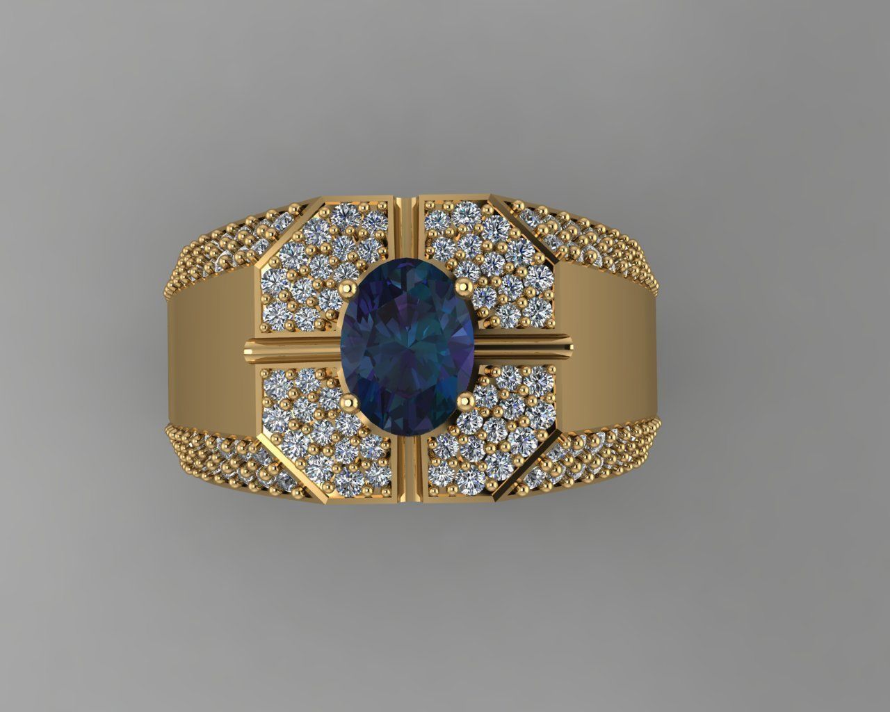  jewelry ring for men 3D print model_7