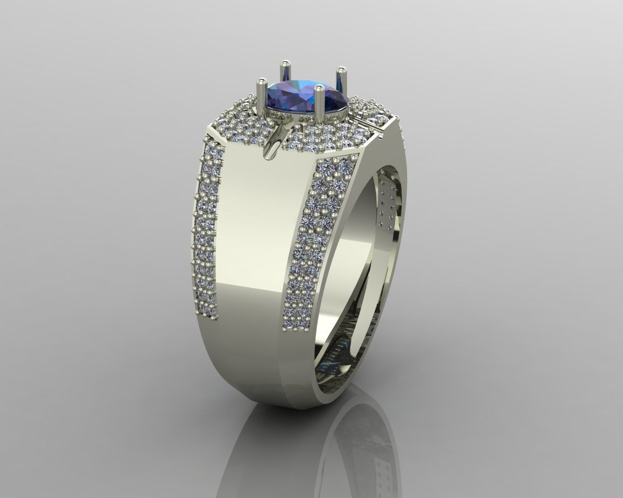 jewelry ring for men 3D print model_1