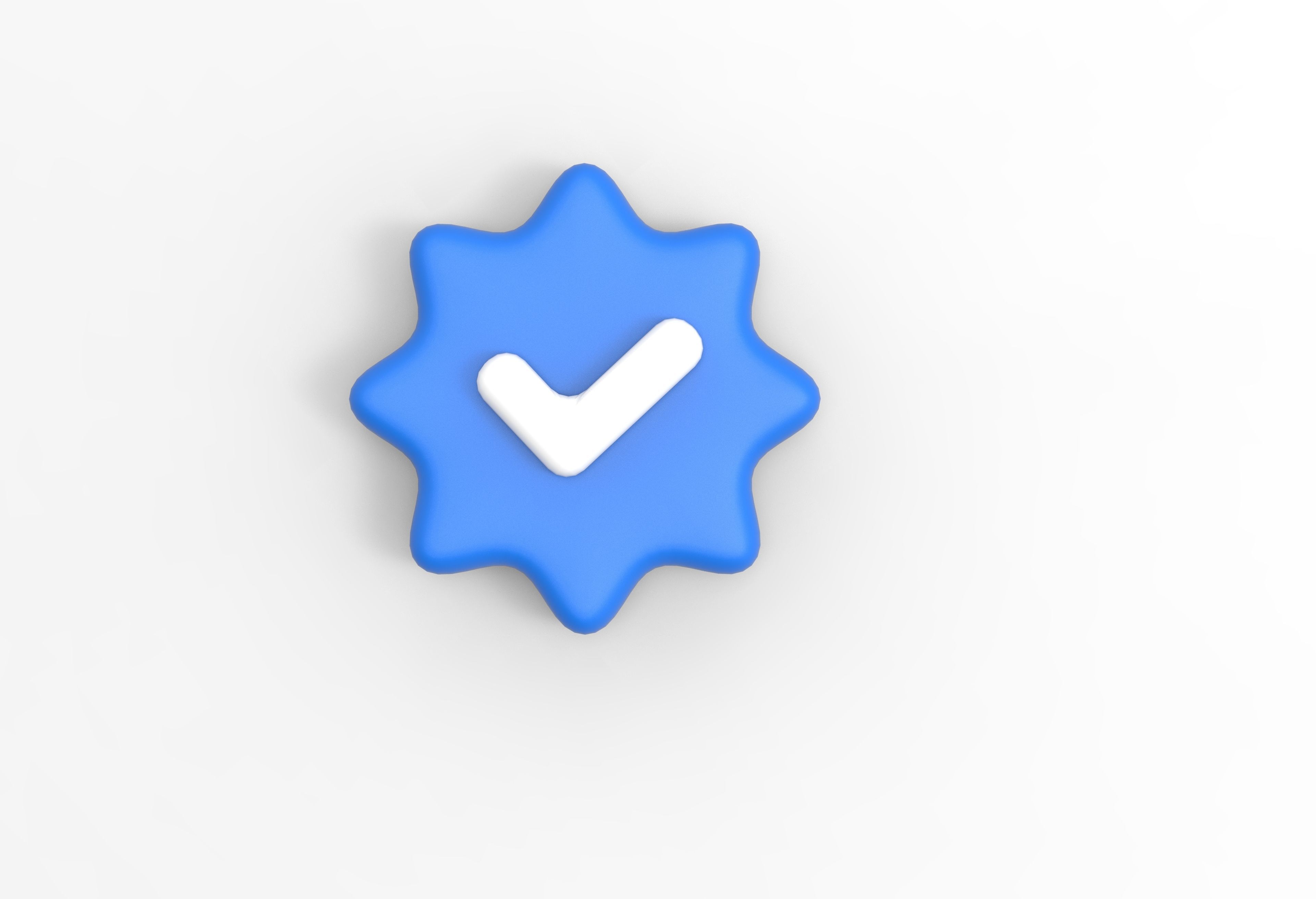 Verified Badge Checkmark Tick 3D model 3D print model_2