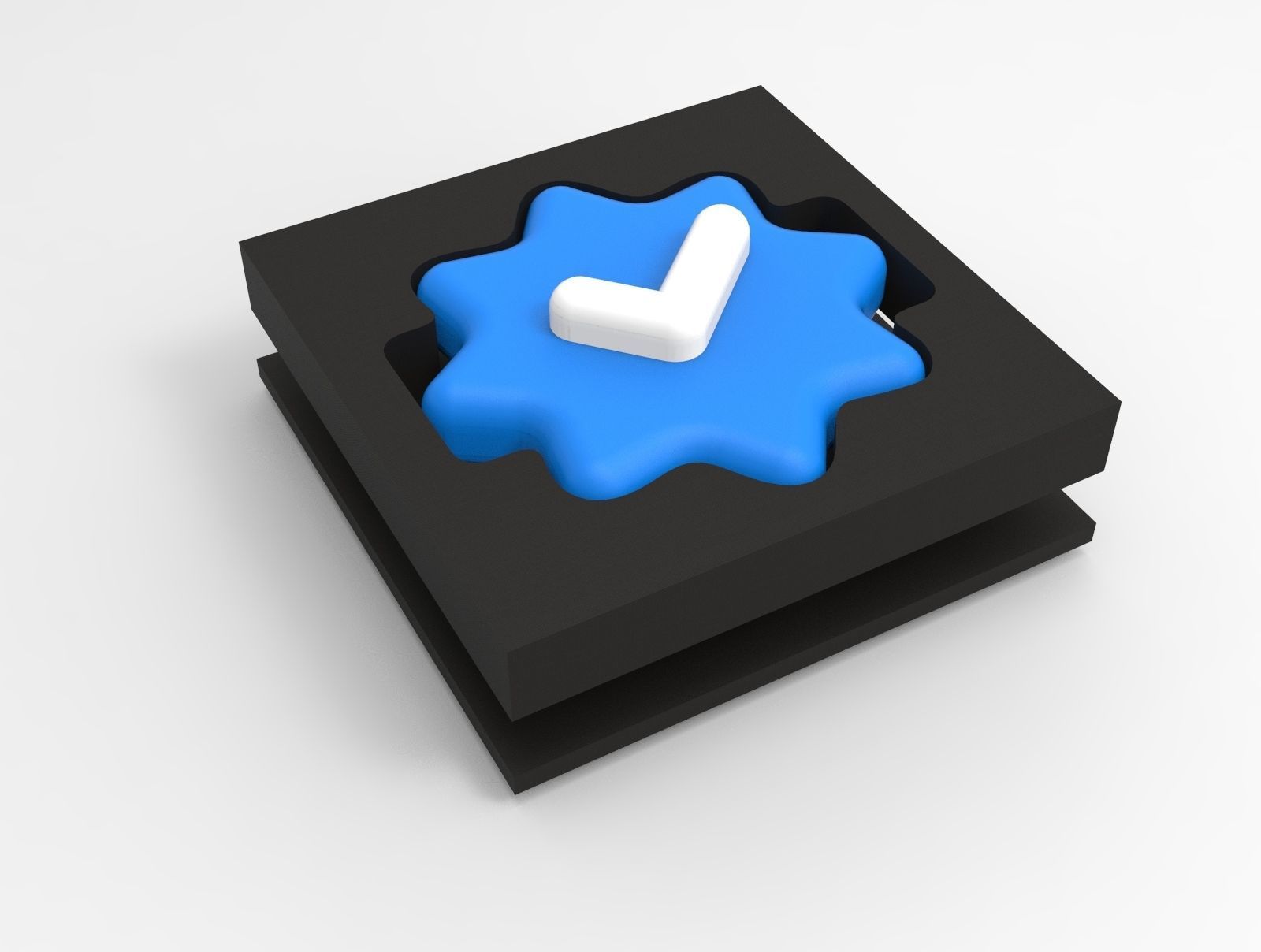 Verified Badge Checkmark Tick 3D model 3D print model_6