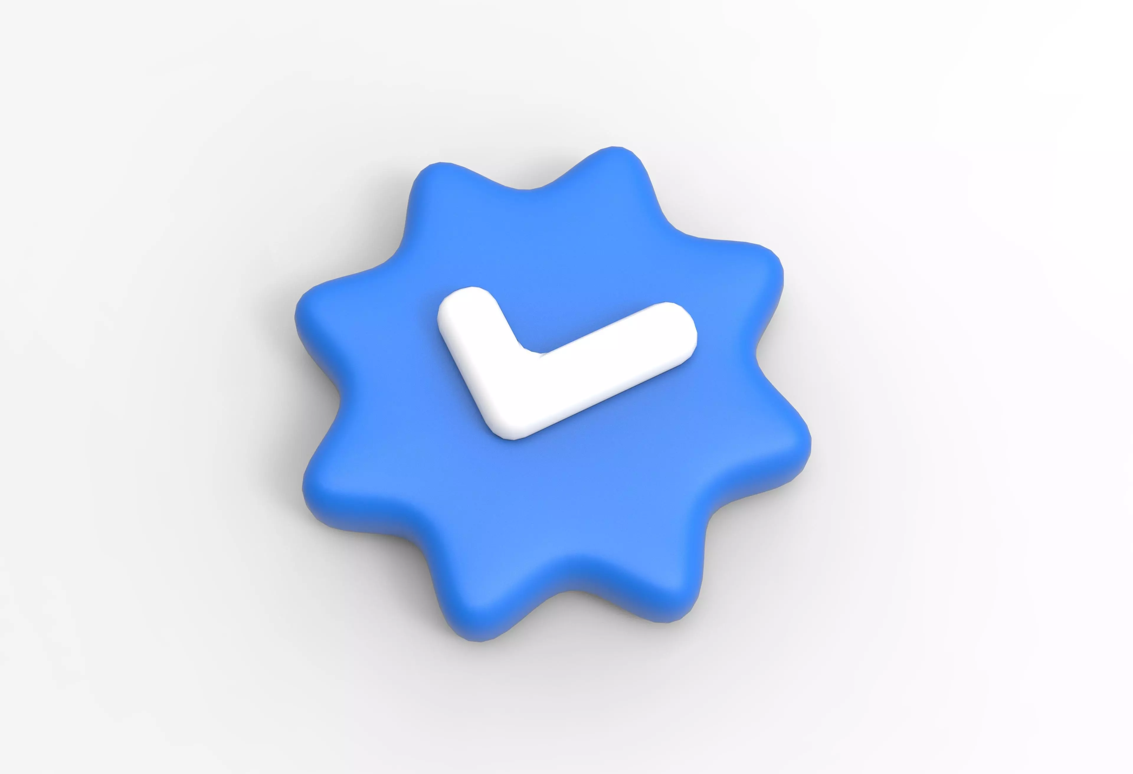 Verified Badge Checkmark Tick 3D model 3D print model_0