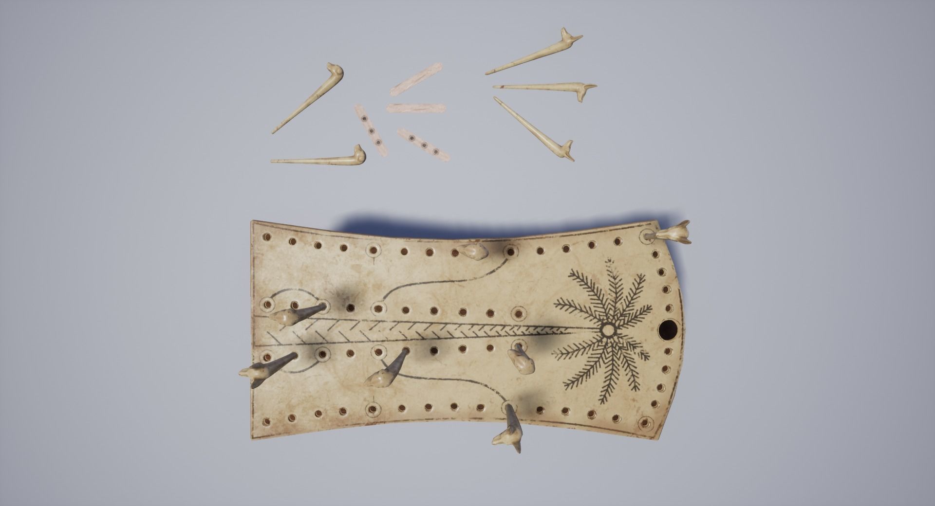 Hounds and Jackals - Gameready Egyptian Boardgame model Low-poly 3D model_19