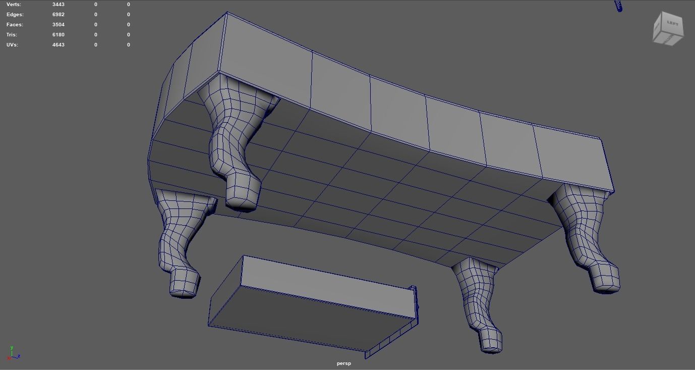 Hounds and Jackals - Gameready Egyptian Boardgame model Low-poly 3D model_10