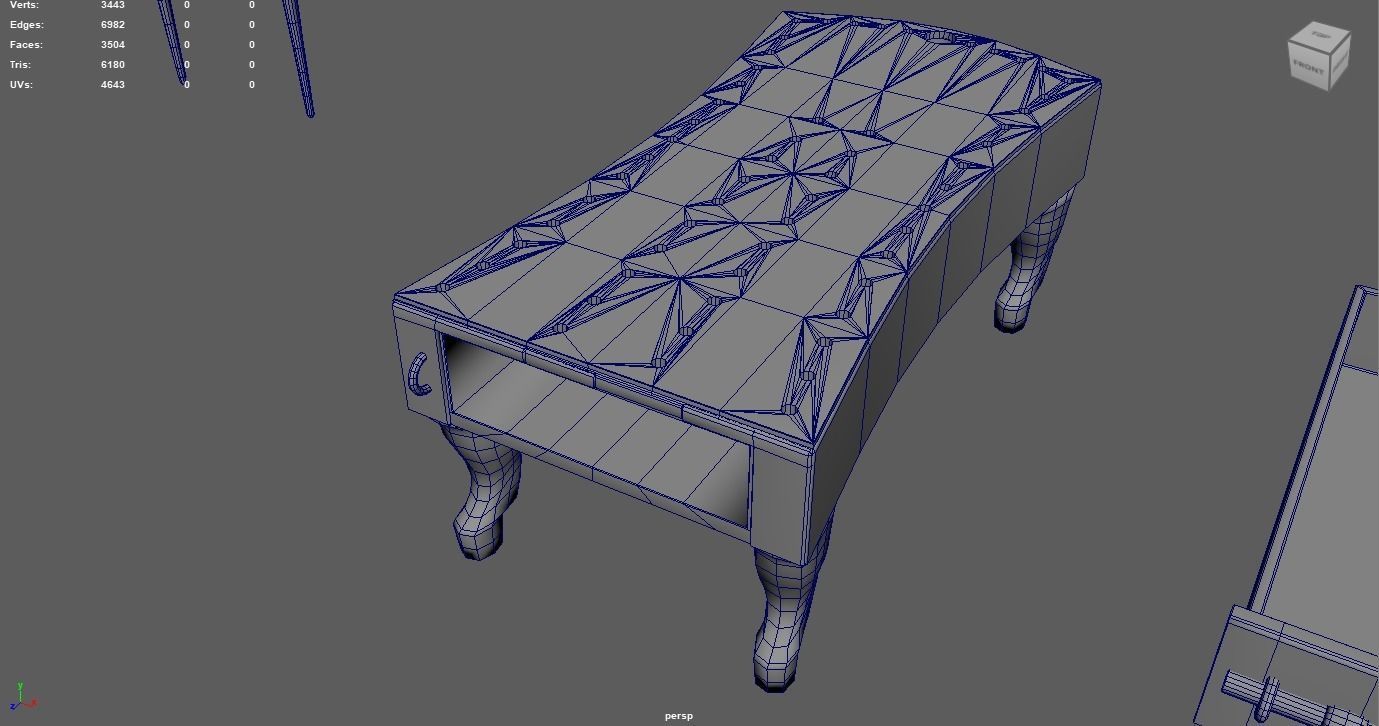 Hounds and Jackals - Gameready Egyptian Boardgame model Low-poly 3D model_9