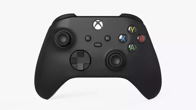 Xbox Series Controller Carbon Black Low-poly 3D model