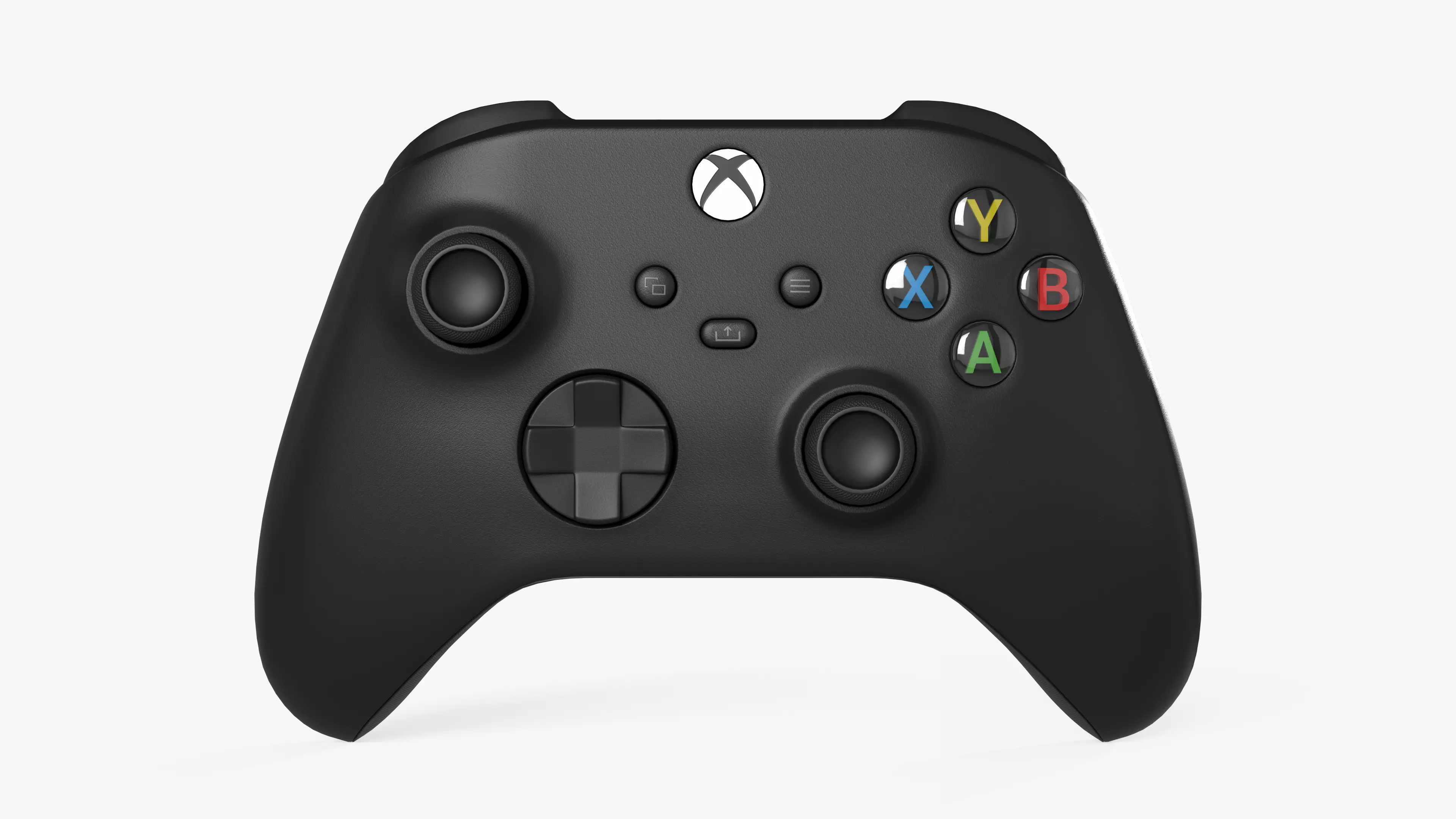 Xbox Series Controller Carbon Black Low-poly 3D model