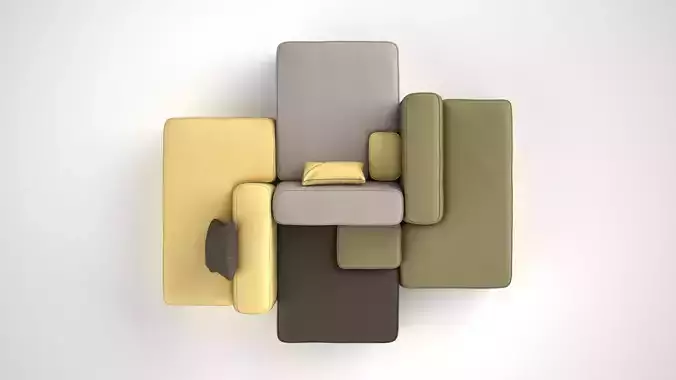 Colorful Modular Sofa