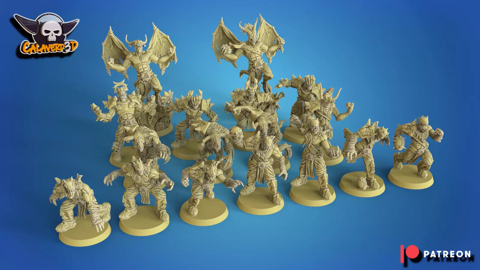 Damned of the 9th circle Team 3D print model_0