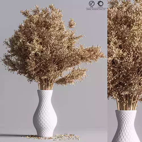 plants bouquet vase 05