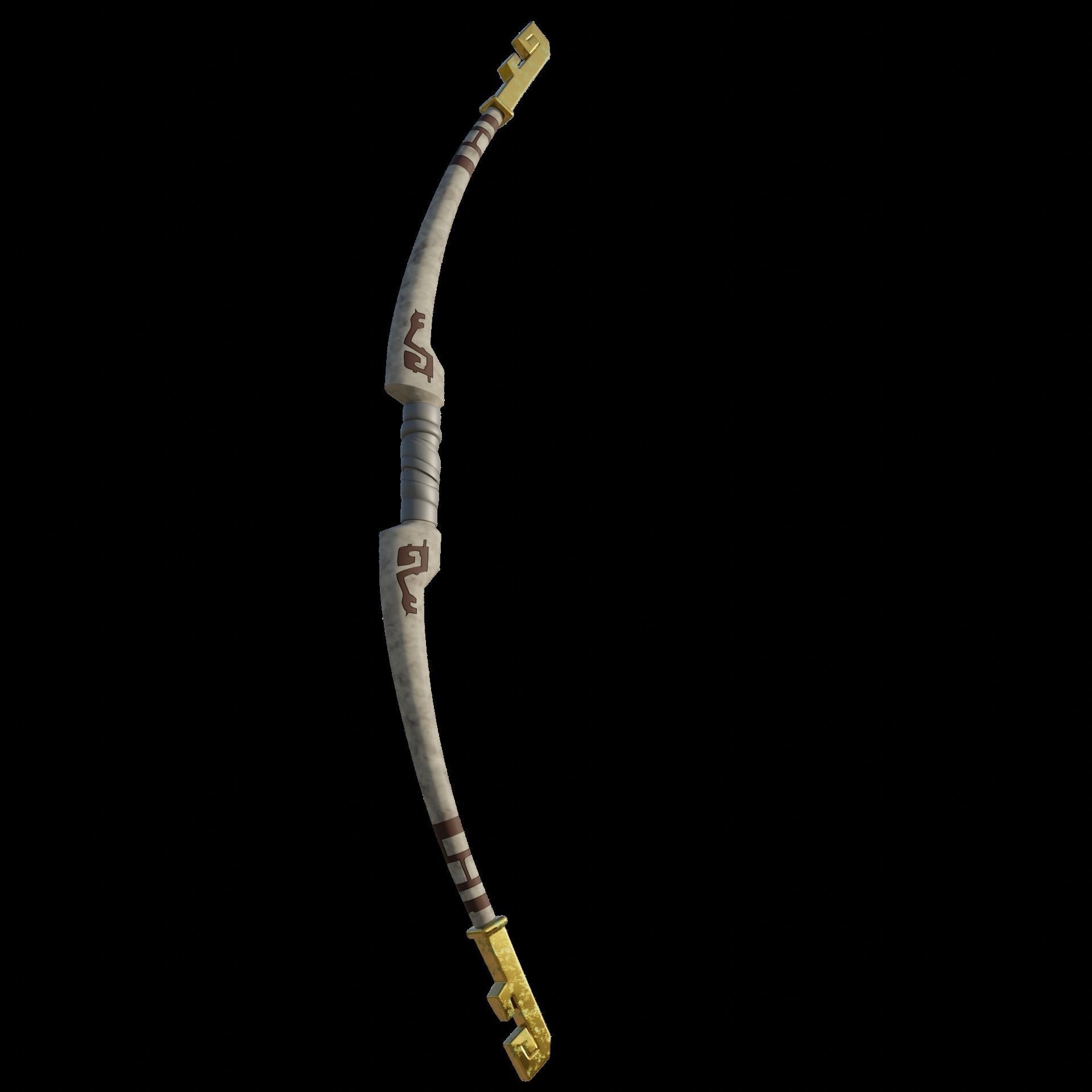 Long Bow from Zelda Tears of the Kingdom 3D print model_4