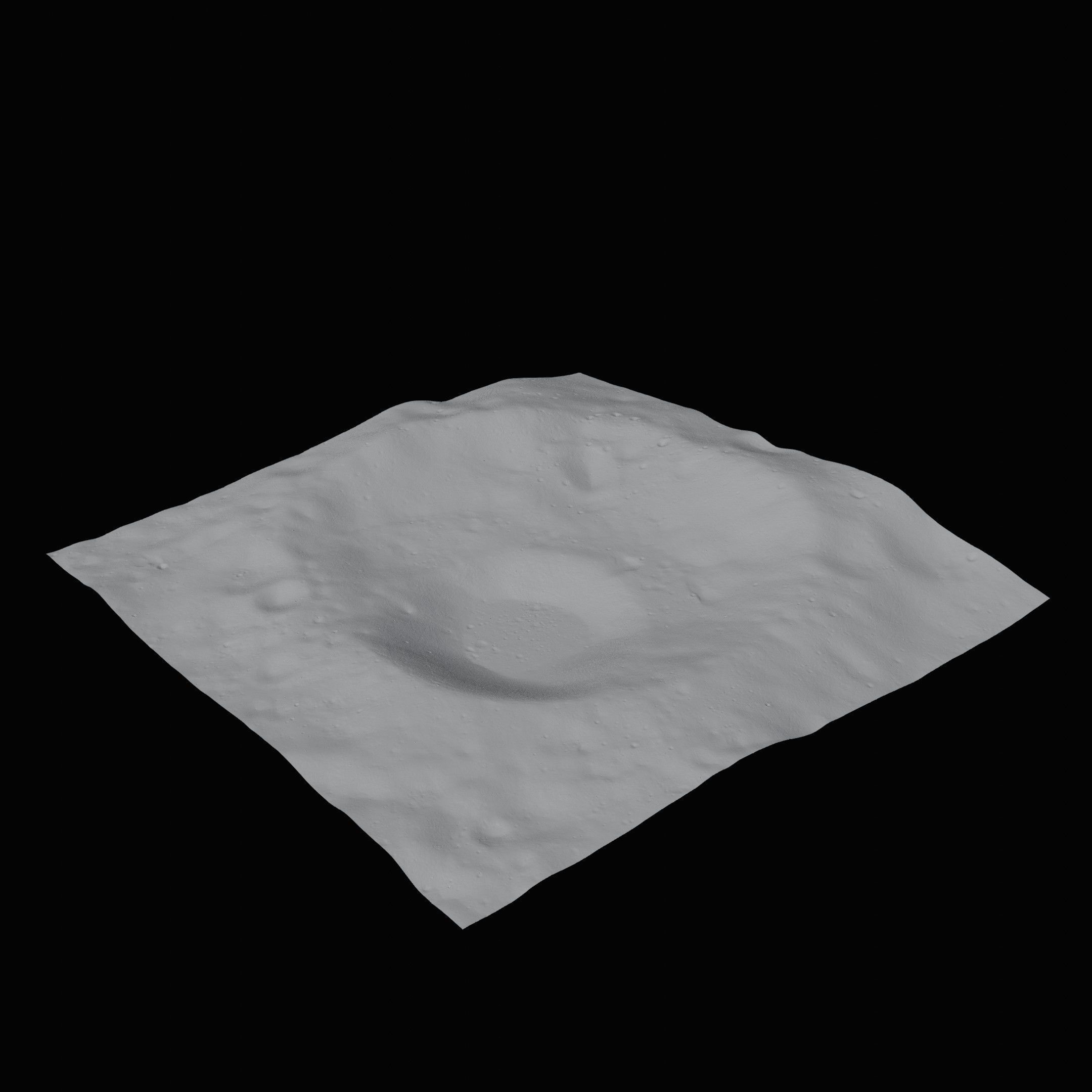 de Gerlache crater  3D model_3