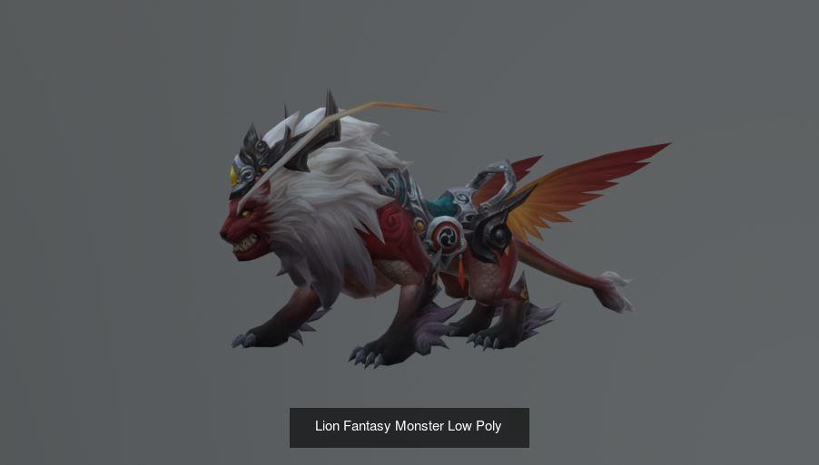 FULL OF PACK 69 MODEL MONSTER FANTASY LOW POLY AND HIGH POLY  3D Model Collection_73