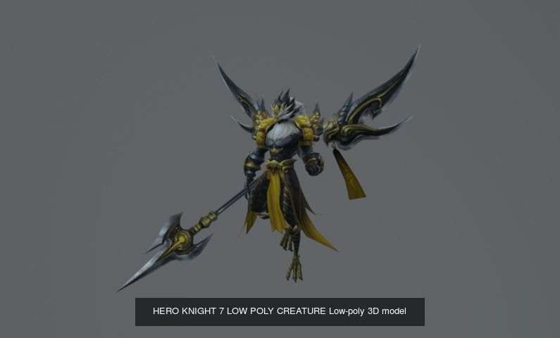 FULL OF PACK 69 MODEL MONSTER FANTASY LOW POLY AND HIGH POLY  3D Model Collection_61