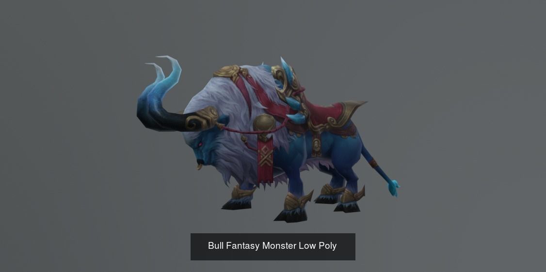 FULL OF PACK 69 MODEL MONSTER FANTASY LOW POLY AND HIGH POLY  3D Model Collection_53