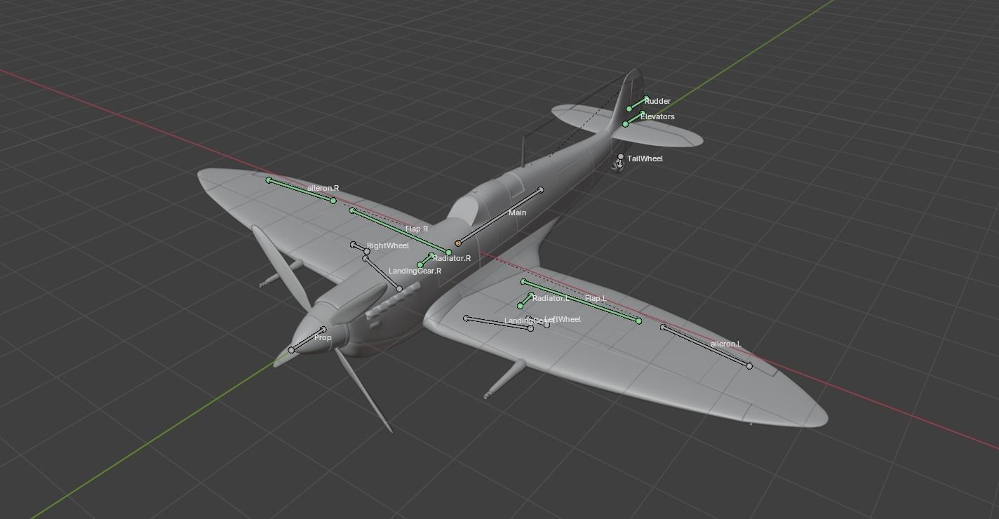 supermarine spitfire  3D model_11