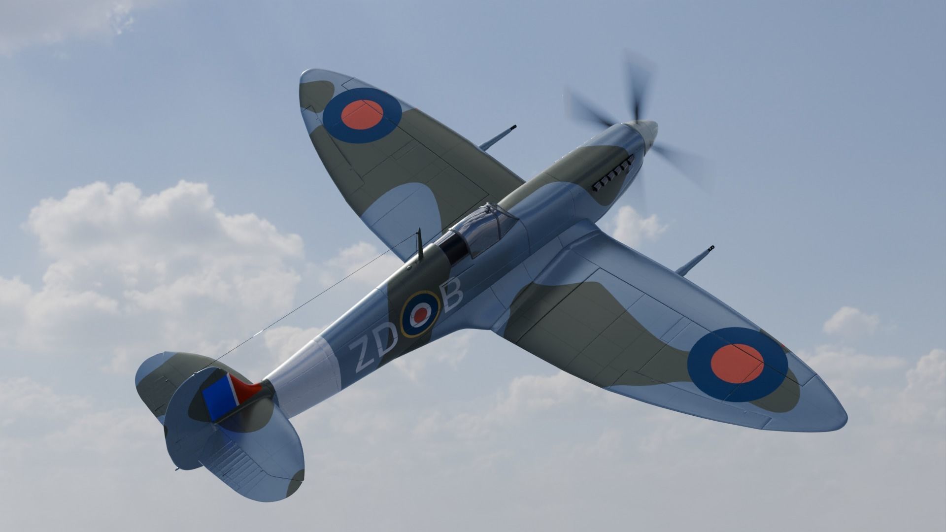 supermarine spitfire  3D model_5