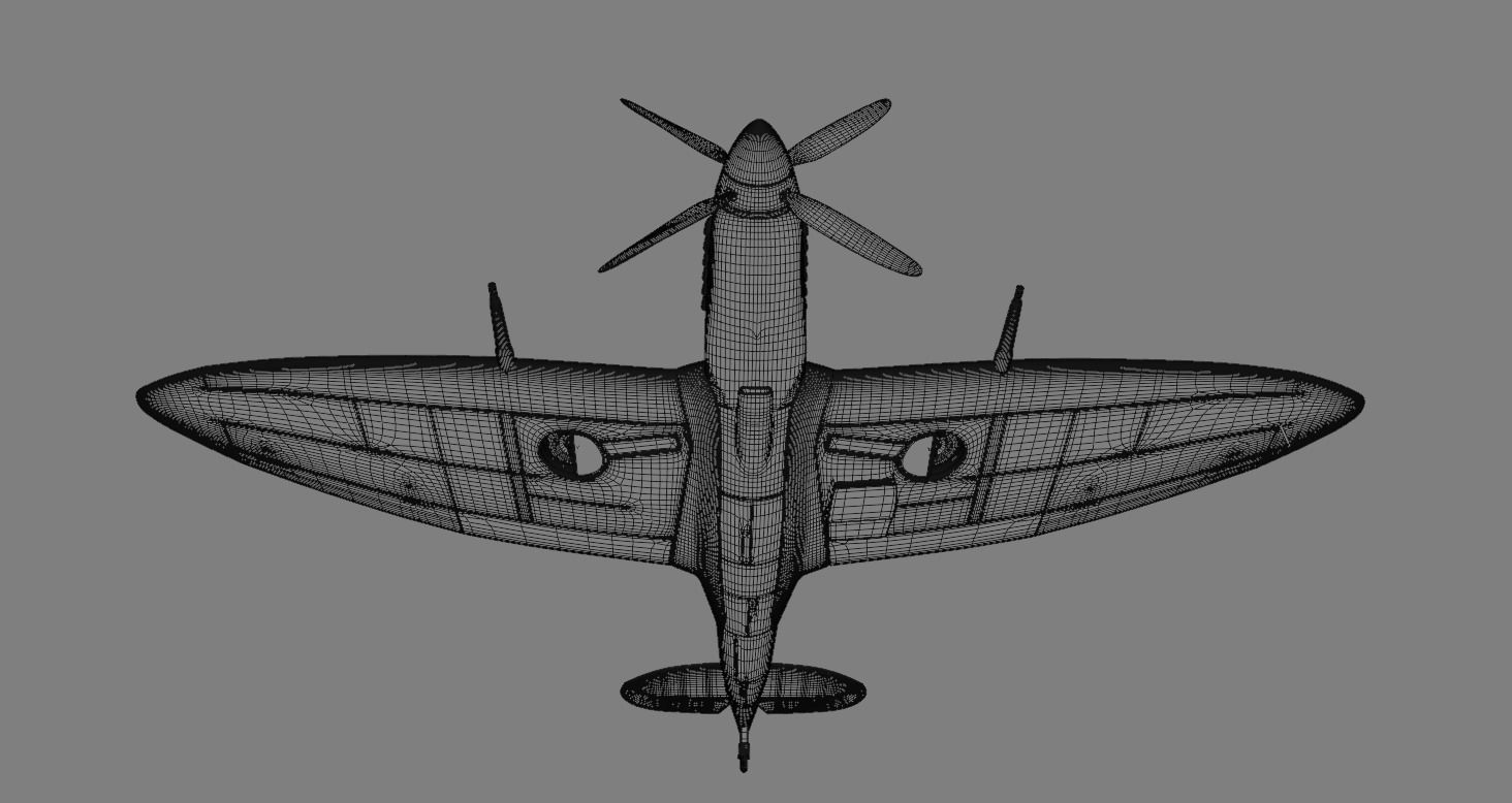 supermarine spitfire  3D model_7