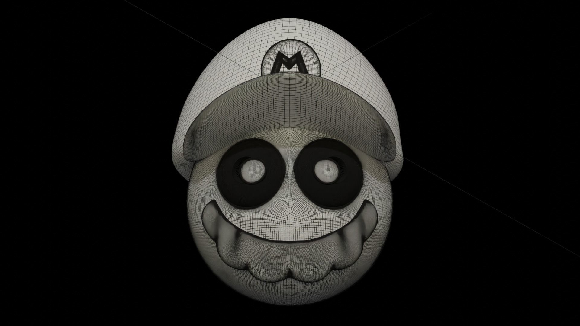 Emoji Mario 3D model_7