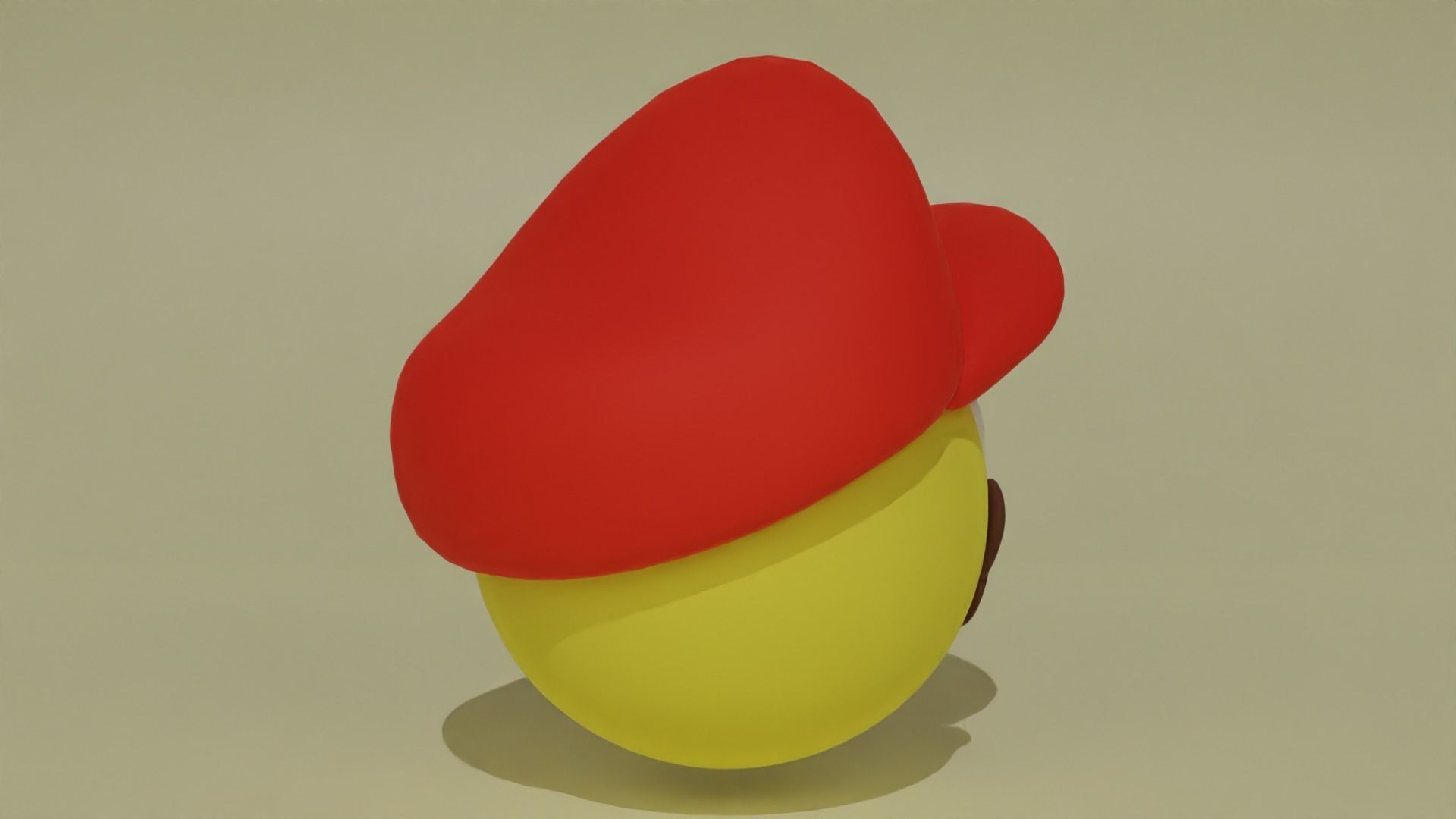 Emoji Mario 3D model_4