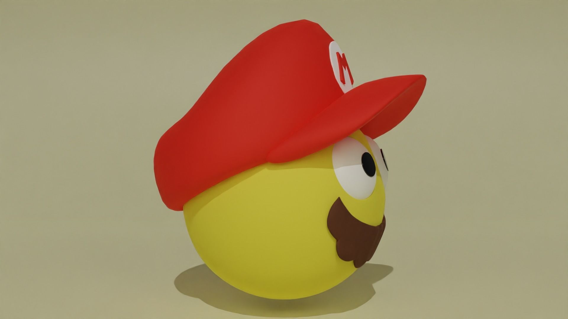 Emoji Mario 3D model_5