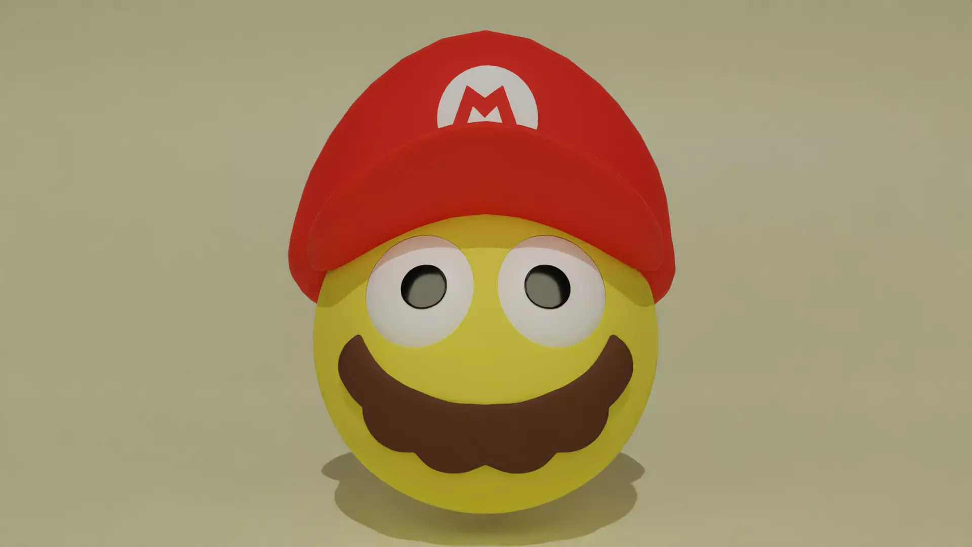 Emoji Mario 3D model_0