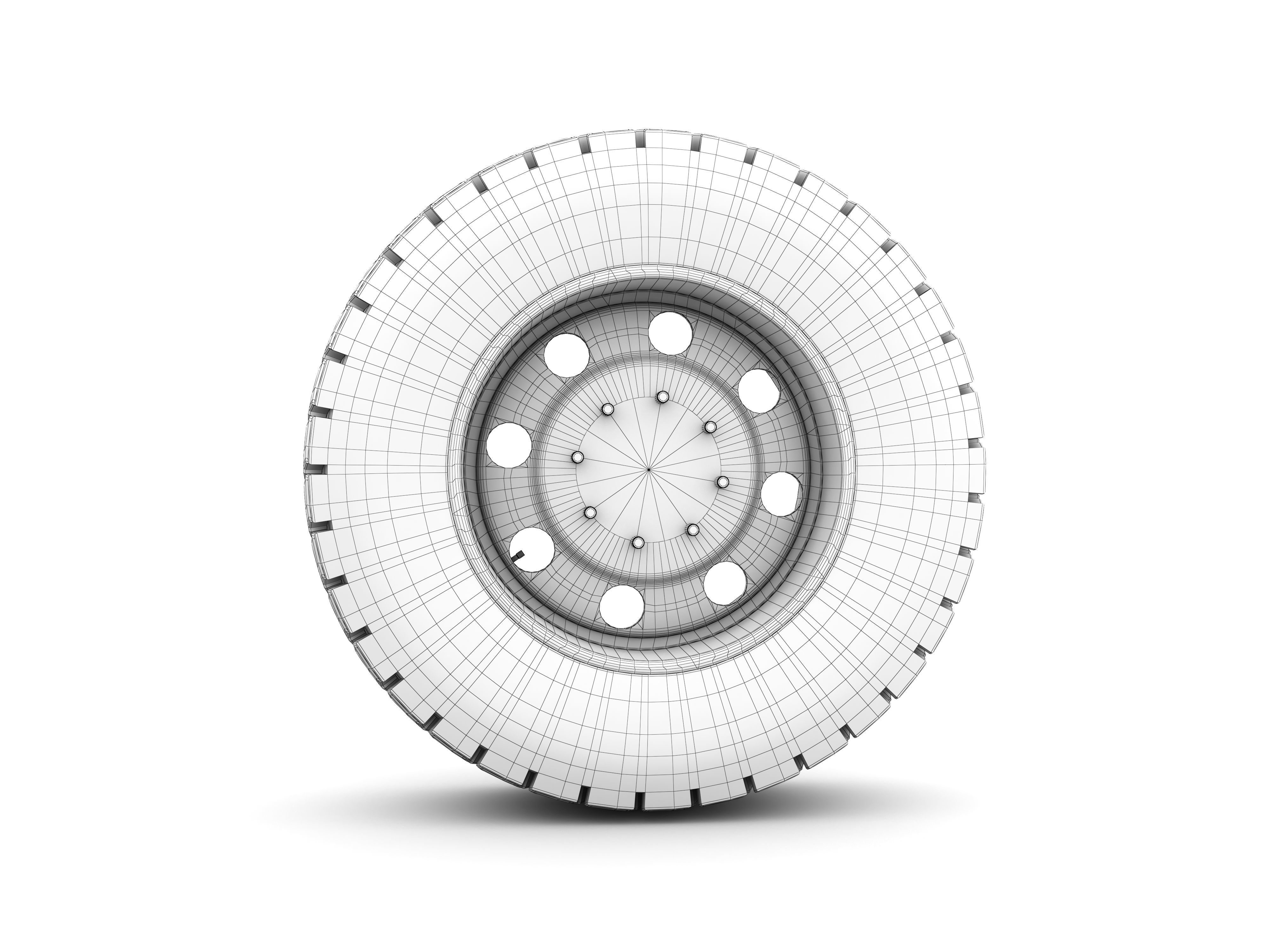 Whell Tire 3D Model 3D model_9