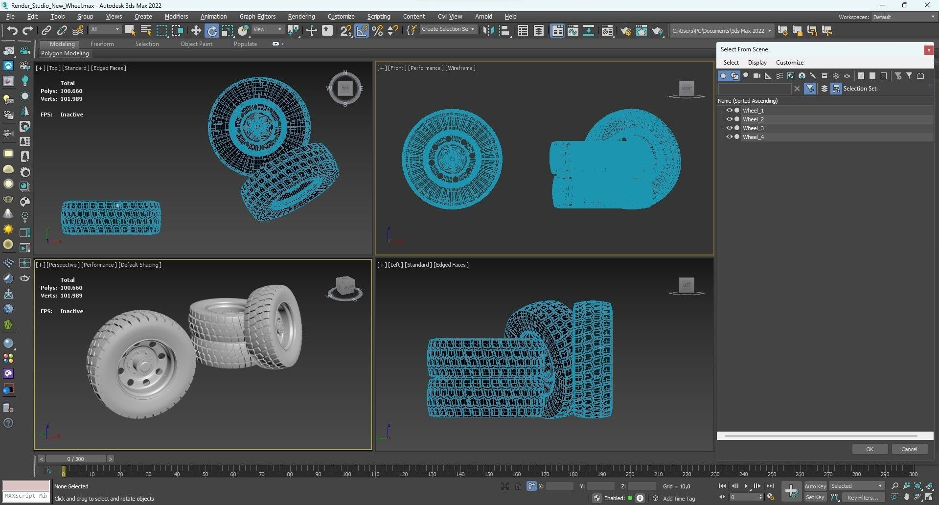 Whell Tire 3D Model 3D model_11