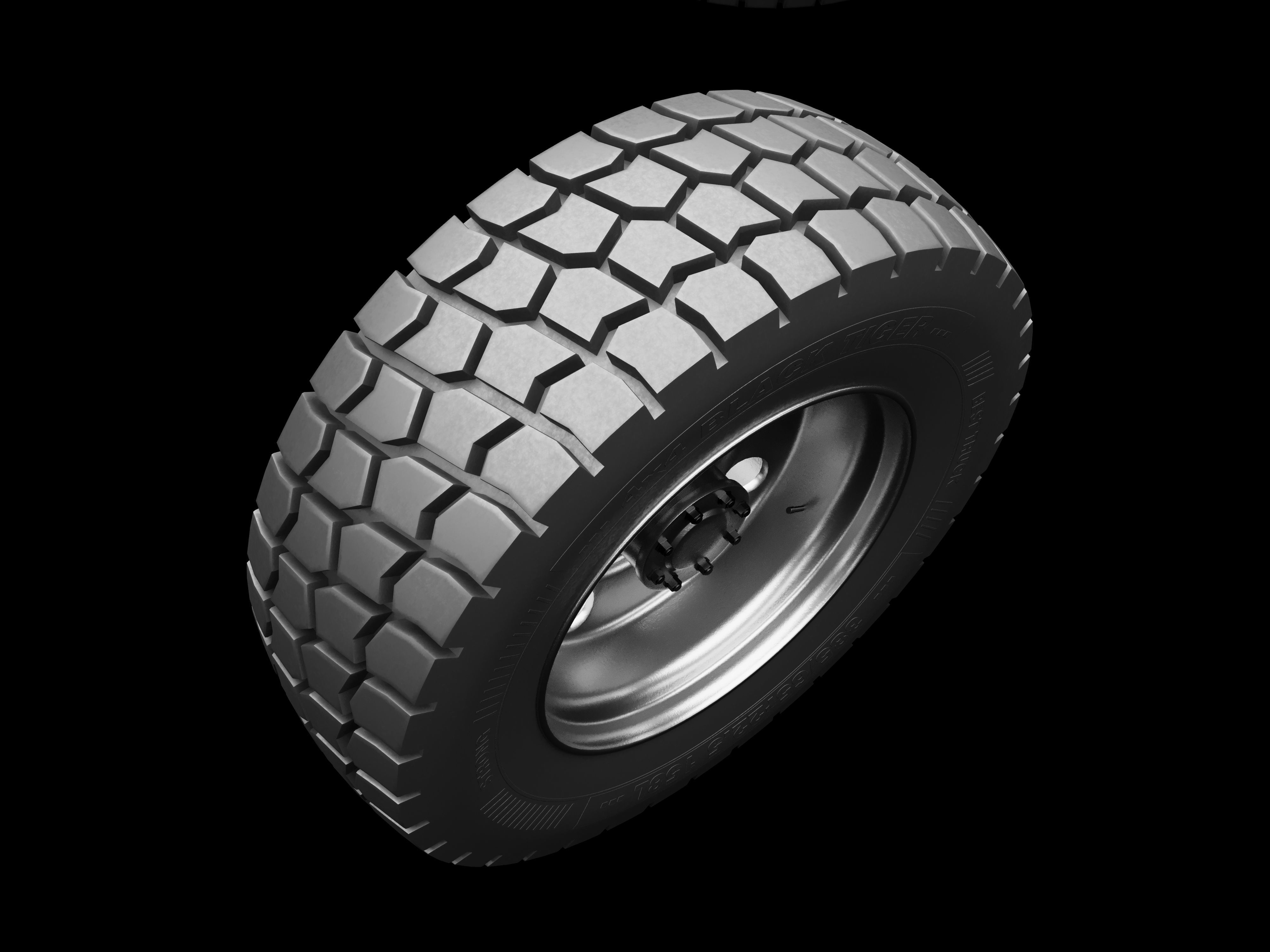 Whell Tire 3D Model 3D model_5