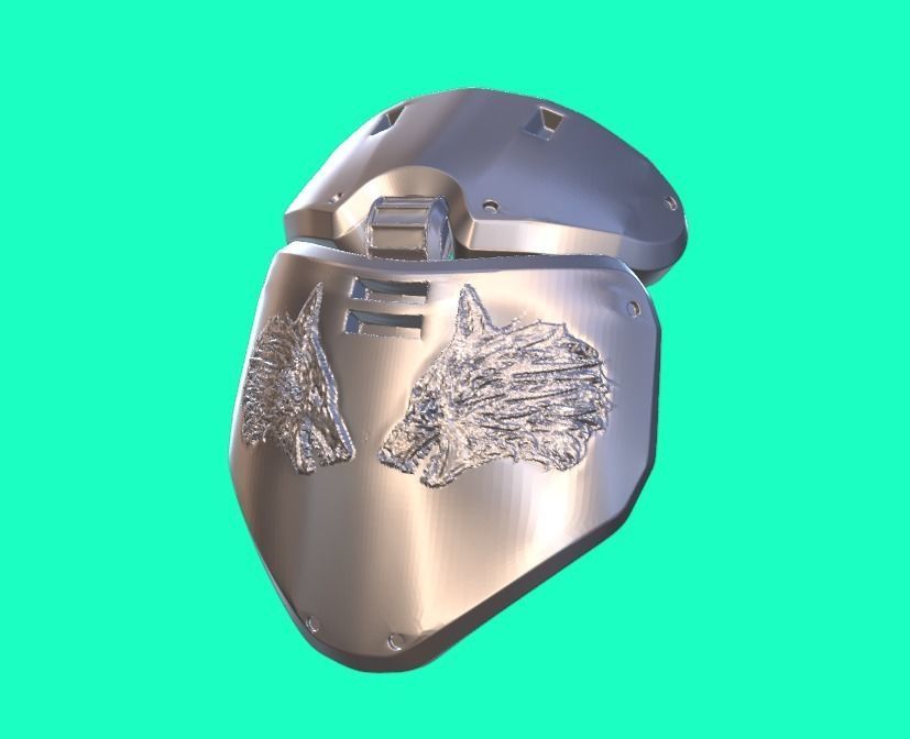 Complete ARMOR HUNTER Cosplay Helmet IRON BANNER DESTINY  3D print model_5