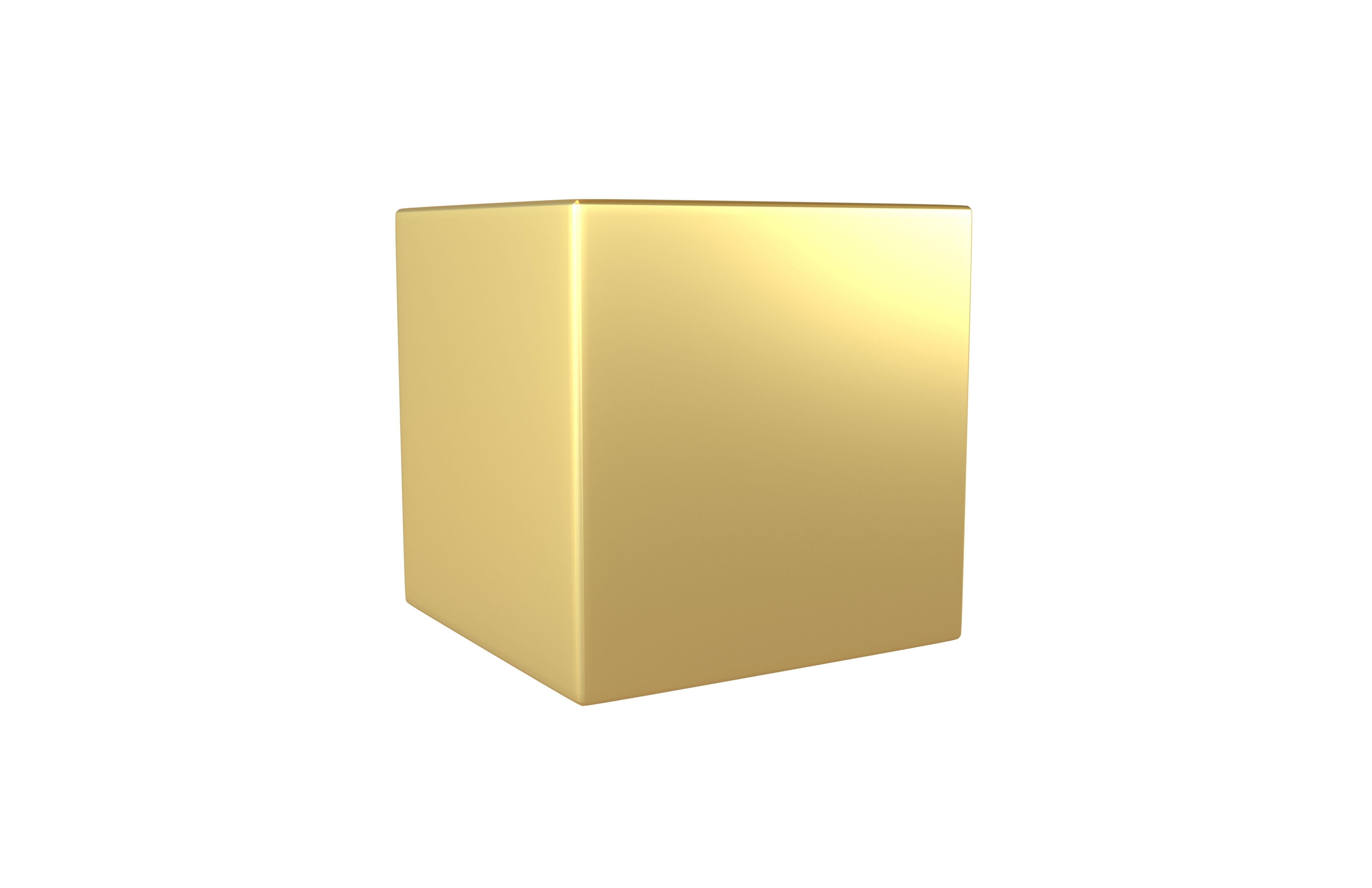 Cube Geometric Shape v1 001 Low-poly 3D model_1